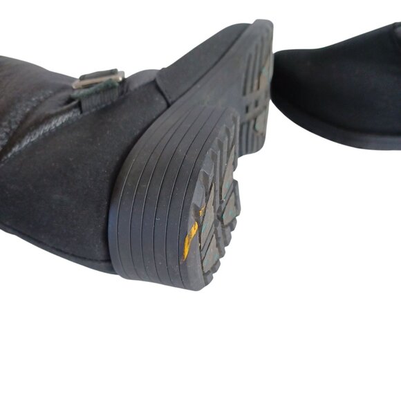 Vibram Toe Warmer Black Arctic Grip Winter Ankle Boots Calf Shoes Women Size 8M - Picture 14 of 14